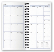 2016 wirebound monthly pages refill
